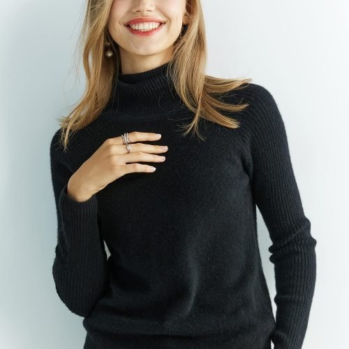 02d9e1ba3cd592395518379f50dead58-1 100% Merino Wool Sweater, Thermal Casual Long Sleeve Sweater For Winter & Fall, Women's Clothing