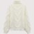 Twist Pattern Turtle Neck Pullover Sweater, Casual Lantern Sleeve Loose Sweater For Fall & Winter, Women's Clothing