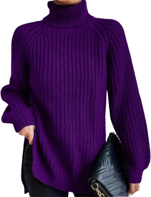 Turtleneck Fashion Women Sweater Knitted Slim Top Fashion Leisure Sweaters Ladies Pullovers Knitwear