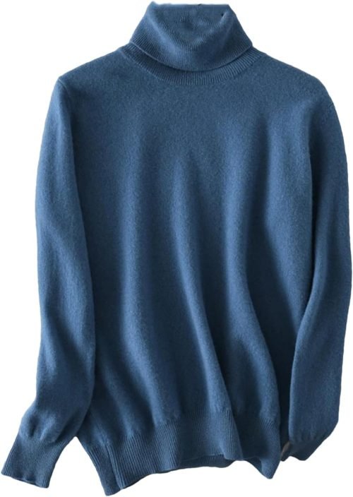 61BZBaFsCGL._AC_SL1500 Women Turtleneck Sweater Merino Wool Knitted Pullover Autumn Winter Fashion Warm Knitwears