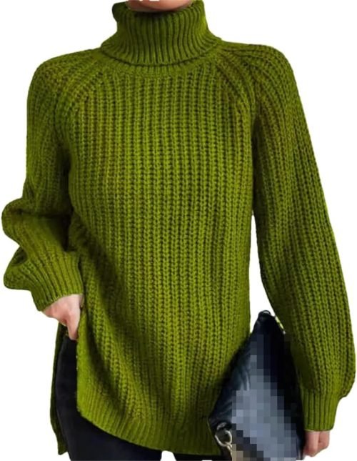 Turtleneck Fashion Women Sweater Knitted Slim Top Fashion Leisure Sweaters Ladies Pullovers Knitwear