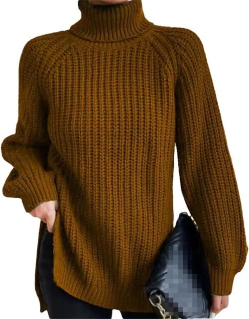 Turtleneck Fashion Women Sweater Knitted Slim Top Fashion Leisure Sweaters Ladies Pullovers Knitwear