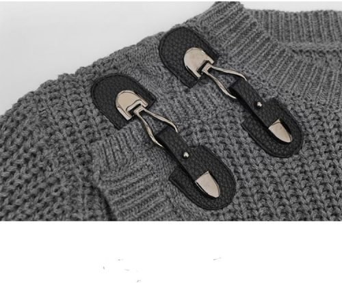 Woman Autumn/Winter Korean Fashion Vintage Design O-Neck Pullovers Long Sleeve Knitwear Loose Tide Y2k Sweater