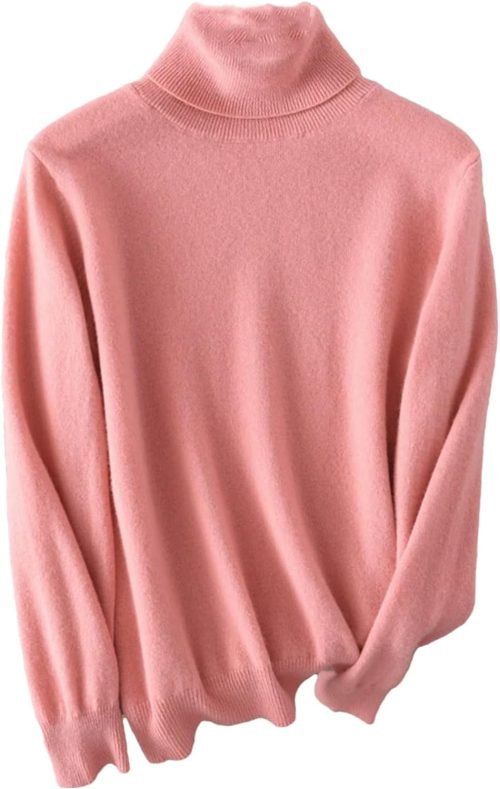 61yCKlvTciL._AC_SL1500 Women Turtleneck Sweater Merino Wool Knitted Pullover Autumn Winter Fashion Warm Knitwears