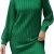 Women Casual High Neck Dress Fall Winter Solid Color Fashion Turtleneck Long Sleeve Sweater Knitwear Elegant Dress