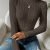Solid Turtle Neck Cable Knit Sweater, Casual Long Sleeve Slim Sweater, Women's Clothing
