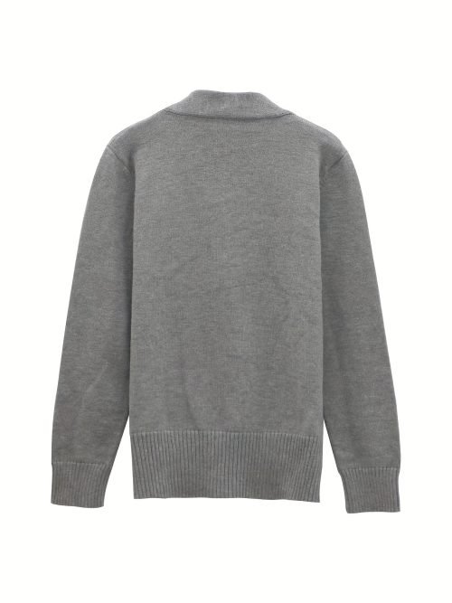 Solid Rib Knit Sweater, Casual Long Sleeve Versatile Sweater, Women's Clothing