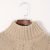 Twist Pattern Turtle Neck Pullover Sweater, Casual Lantern Sleeve Loose Sweater For Fall & Winter, Women's Clothing