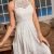 Solid Lace Scallop Trim Halter Dress, Elegant Sleeveless Ruffle Hem Swing Aline Dress For Party & Banquet, Women's Clothing