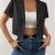 Solid Color Button Crop Jacket, Chic Lapel Neck Short Sleeve Jacket For Spring & Summer, Women's Clothing
