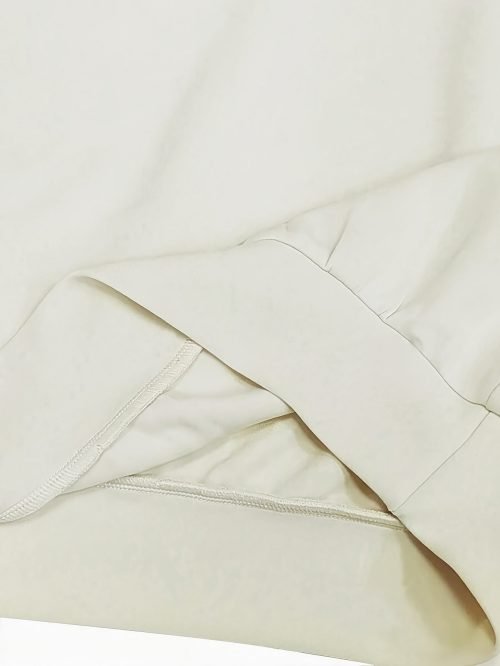 Elegant Pintuck Solid Color Set, Drop Shoulder Long Sleeve Sweatshirt & Straight Leg Pants, Women's Clothing