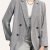 Double Breasted Lapel Pockets Blazer, Elegant Long Sleeve Outwear For Office & Work, Women's Clothing