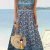 Floral Print Crew Neck A-line Dress, Casual Sleeveless Tank Dress For Spring & Summer, Women's Clothing