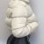 Zipper Warm Puffer Jackets For Winter Hiking Ski, Solid Color Crop Puffer Coat, Women's Clothing for Koningsdag/King's Day